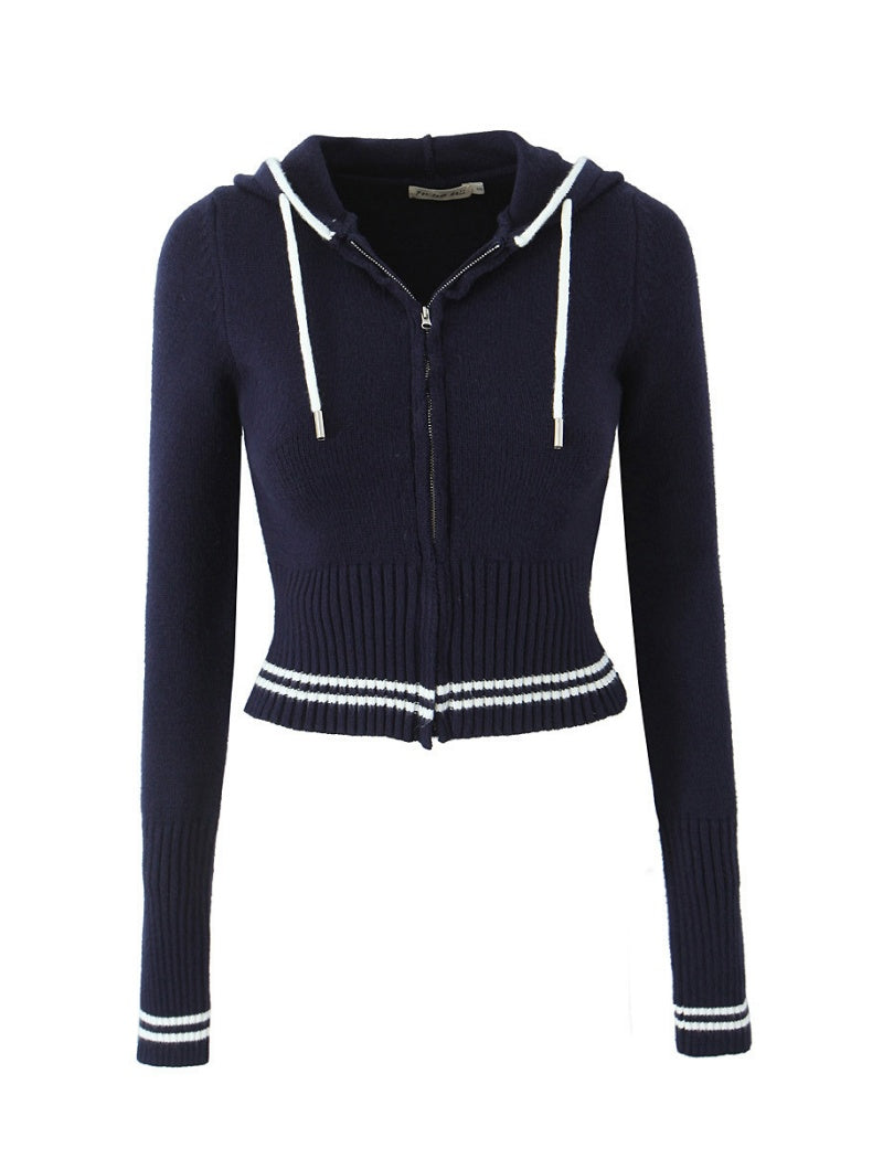 Ribbed Hoodie and Wide-Leg Pants Set