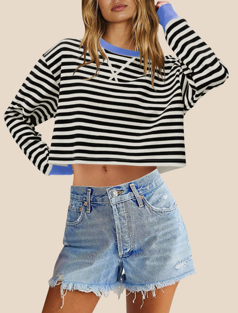 Cropped Striped Top