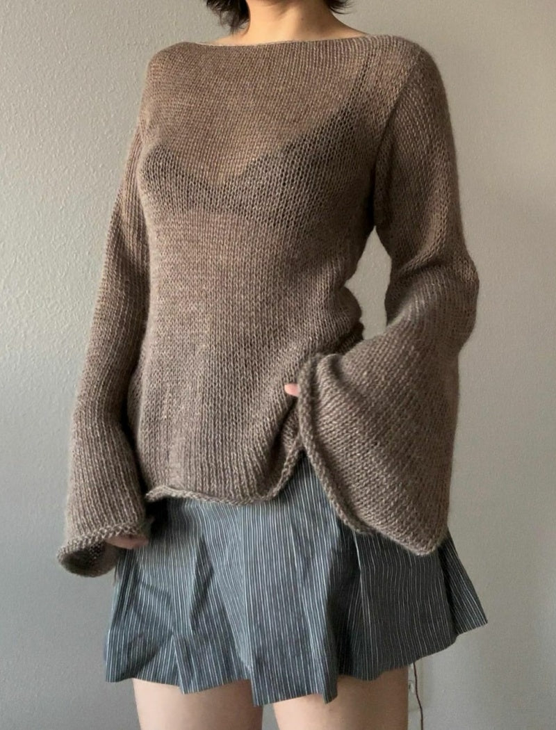 Bell Sleeve Knit Sweater