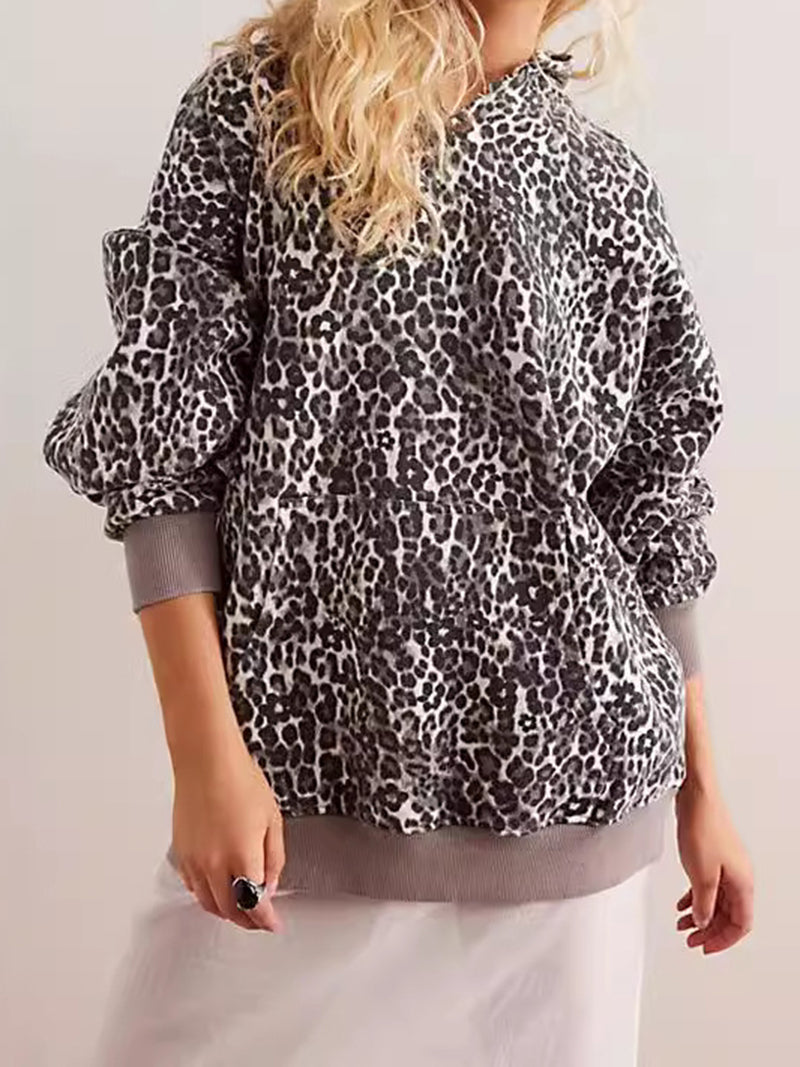 Leopard Print Pullover