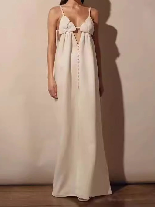 Plunging Cutout Maxi Dress