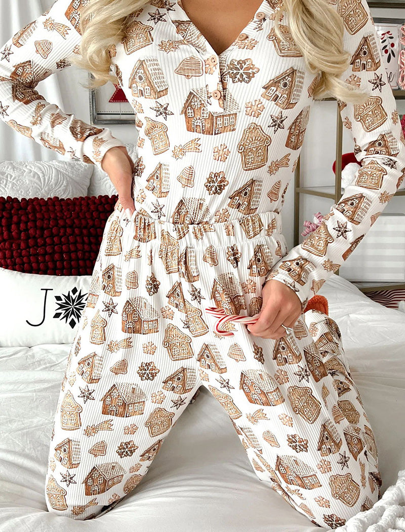 Holiday Print Pajama Set