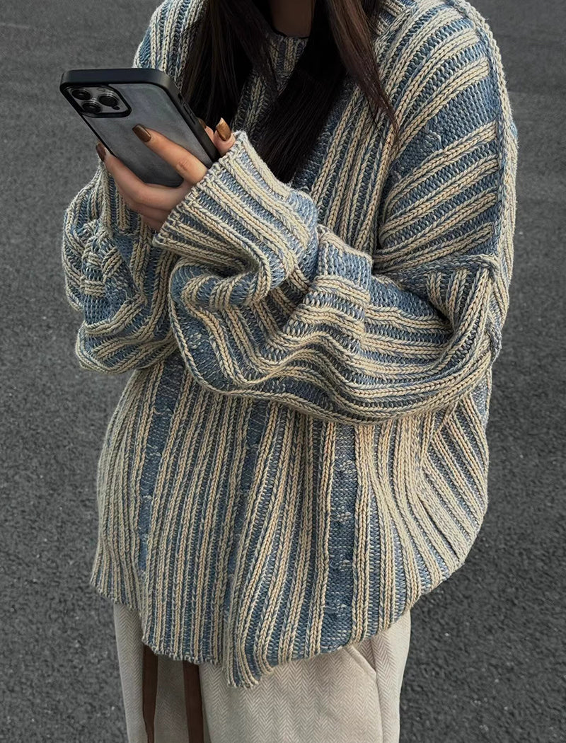 Striped Colorblock Sweater