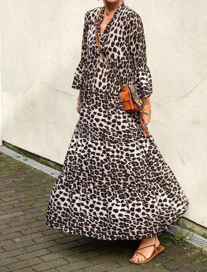 Leopard Print Maxi Dress