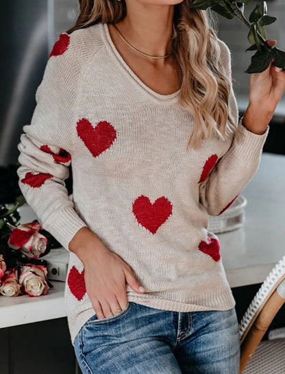 Heart Knit Pullover