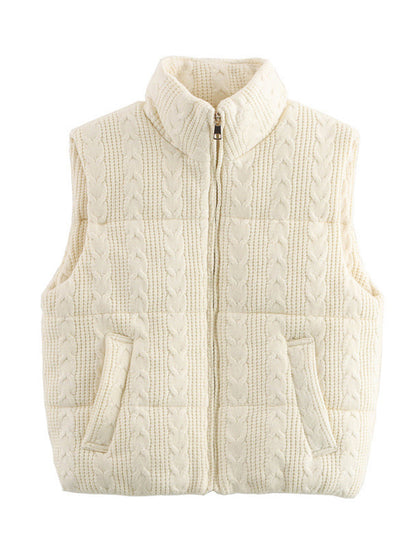 Loose Solid Pocket Vest