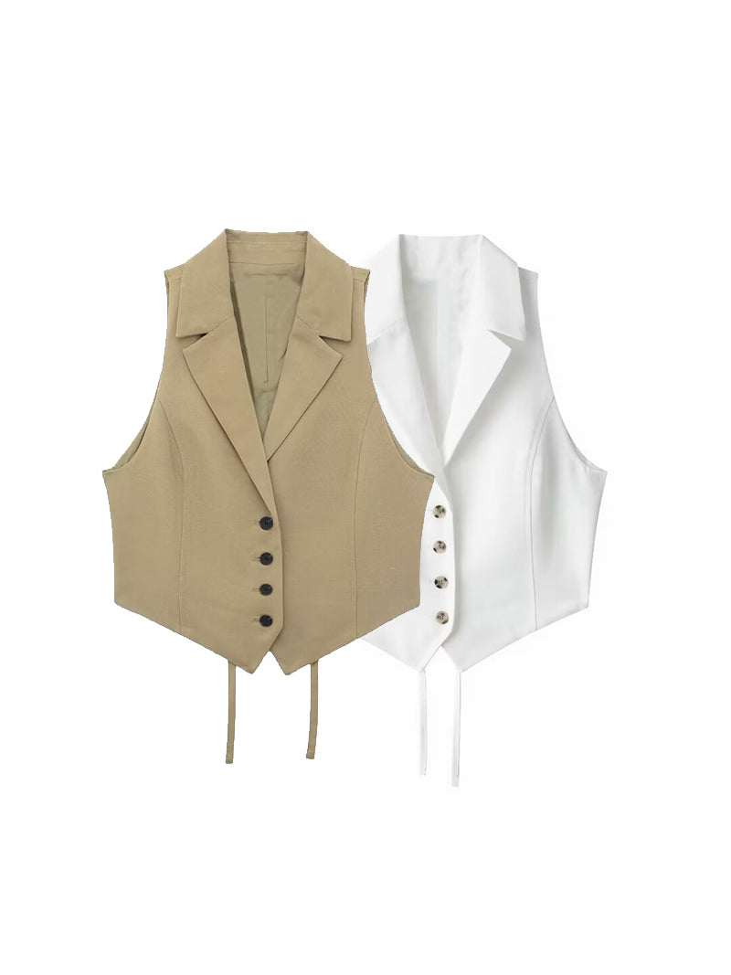 Tailored Buttoned Vest