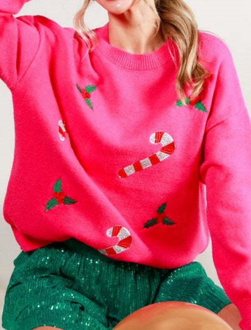 Holiday-Themed Graphic Pullover