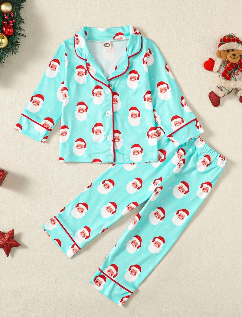 Festive Santa Pajama Set