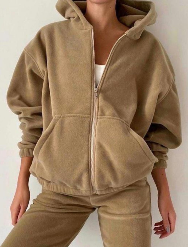 Cozy Zip-Up Hoodie and Jogger Set