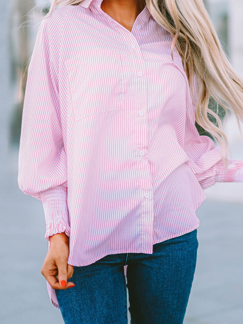 Oversized Button-Front Shirt