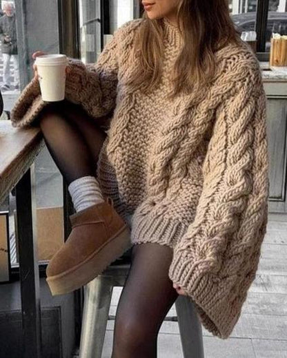 Cable Knit Loose Sweater