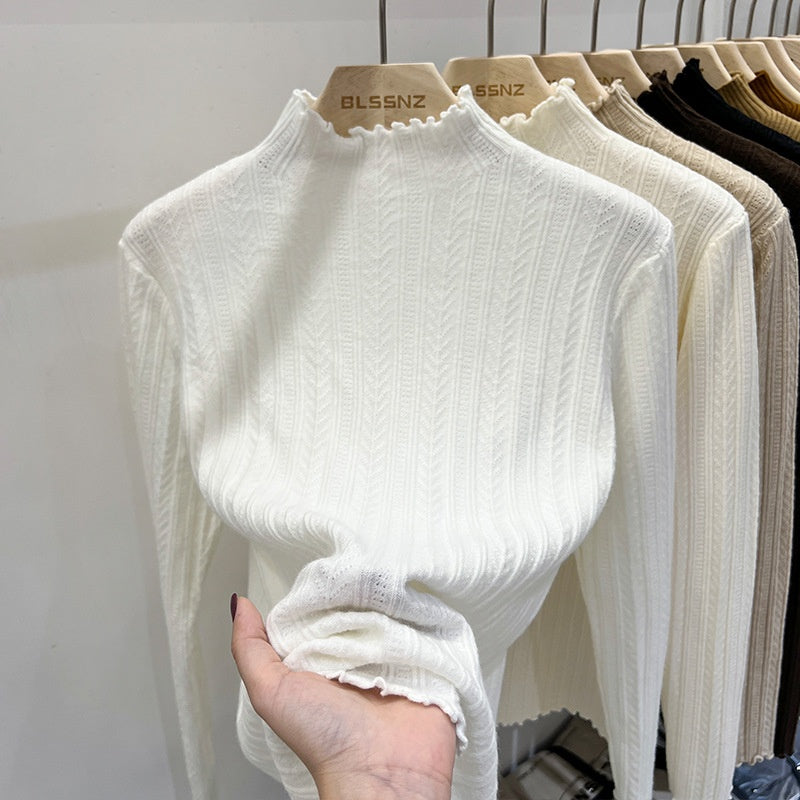 Ribbed High-Neck Sweater