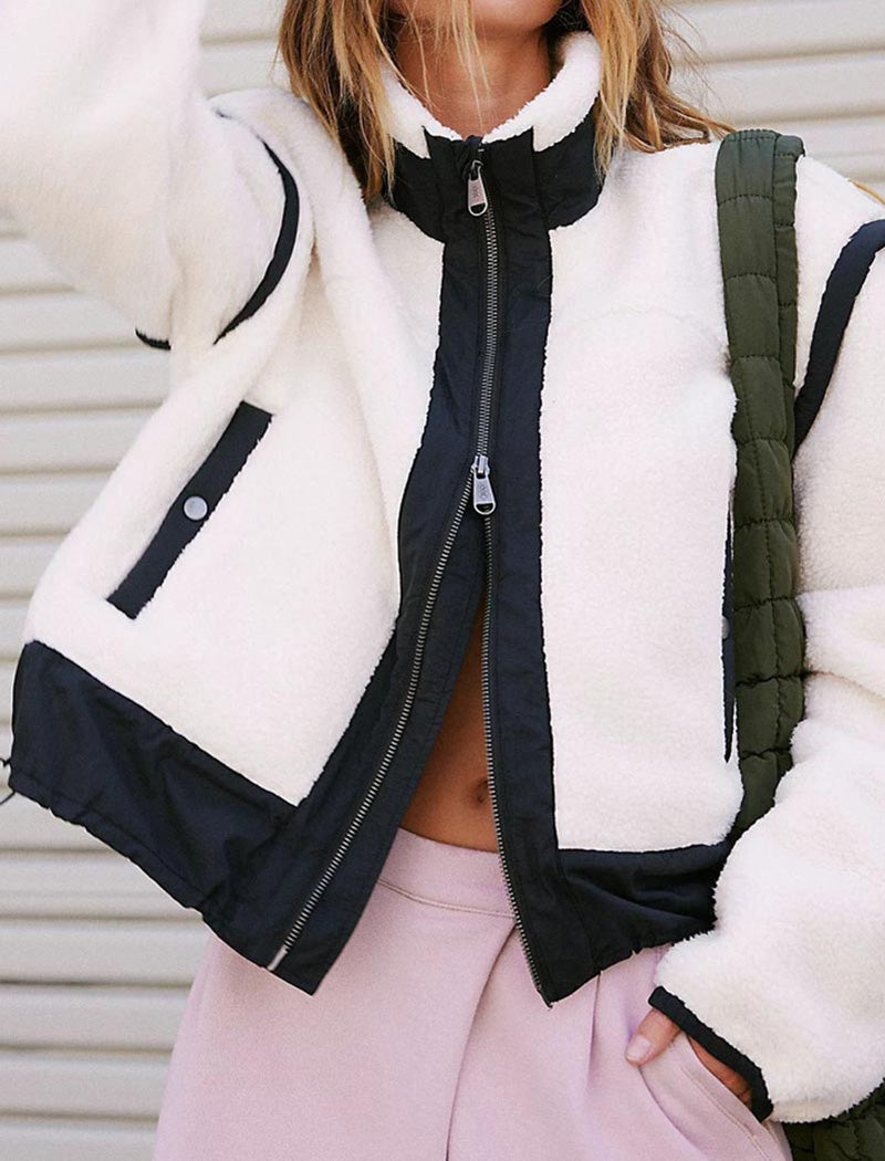 Contrast Trim Jacket