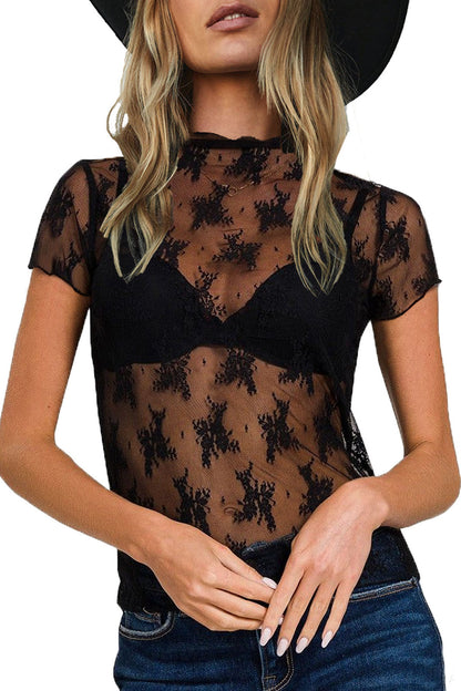 Sheer Lace Top