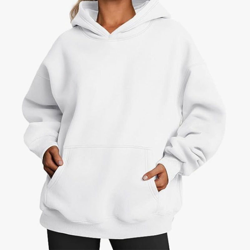 Pockets Drop-Sleeve Hoodie