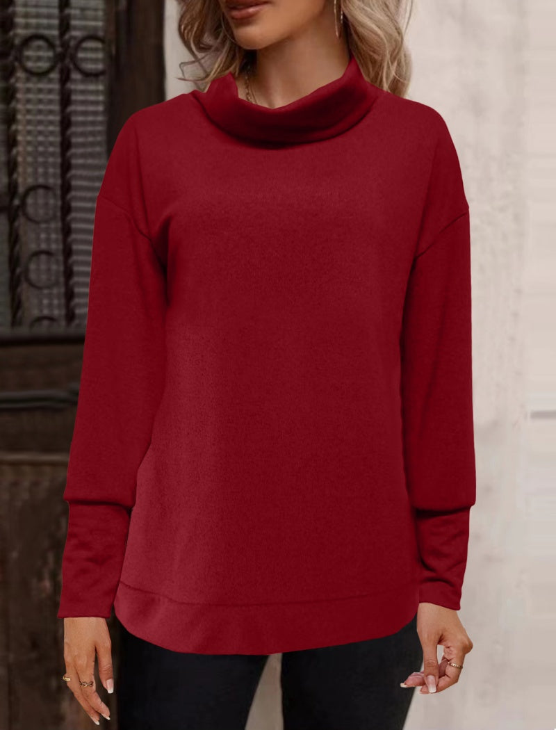 Classic Cowl Neck Sweater Top