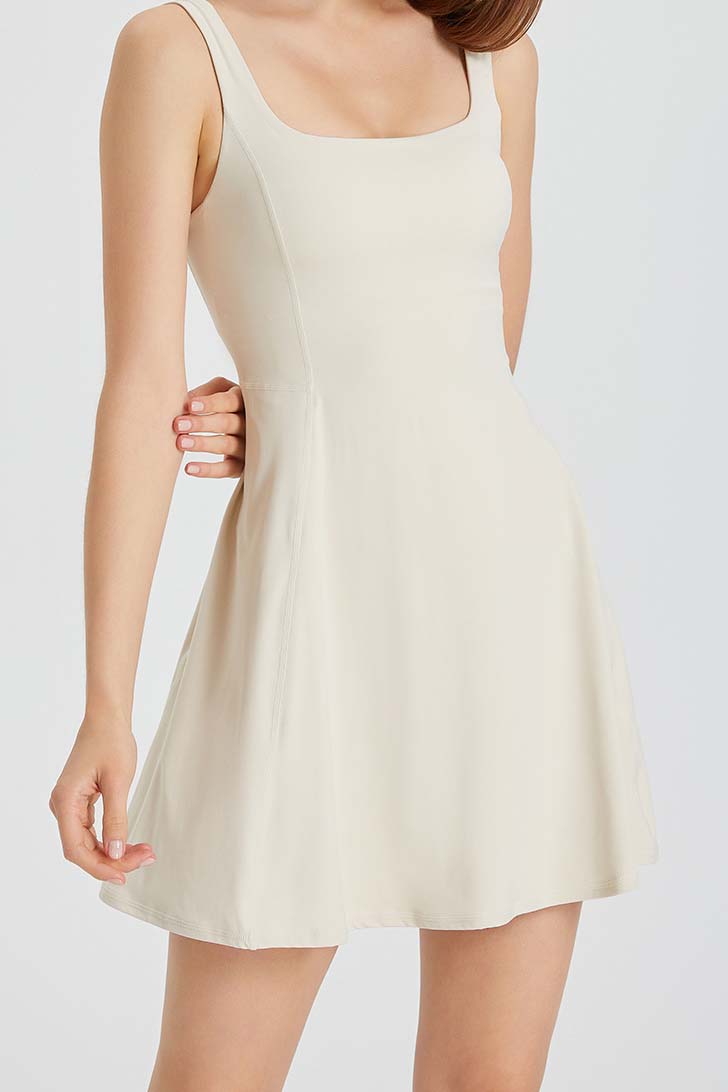 Sleeveless Fit and Flare Mini Dress