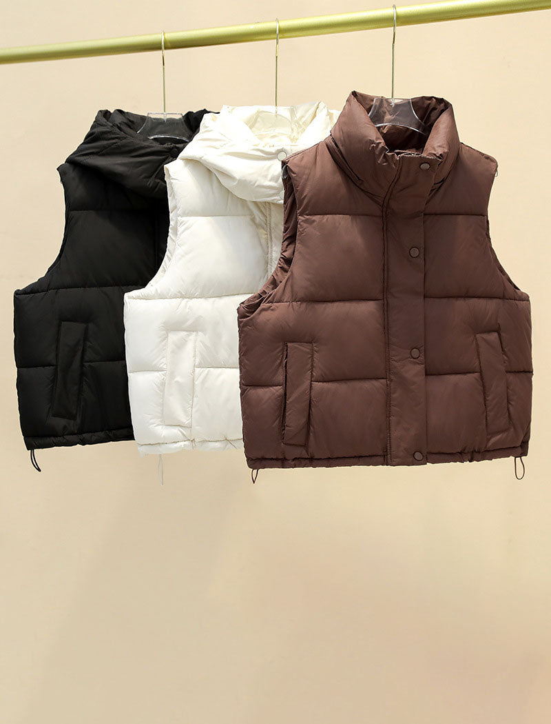 Hooded Quilted Puffer Vest