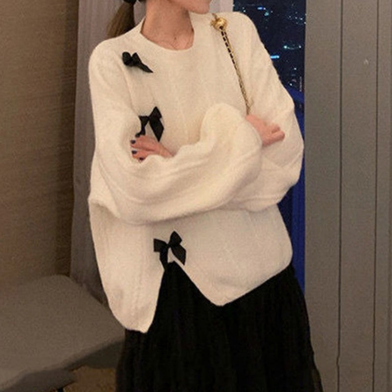 Bow-Knot Knit Sweater