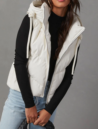 Zip Closure Puffer Vest