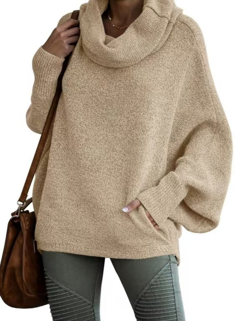 Cozy Cowl Neck Knit Pullover