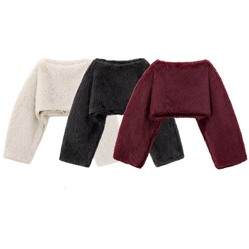 Soft Plush Cropped Bolero