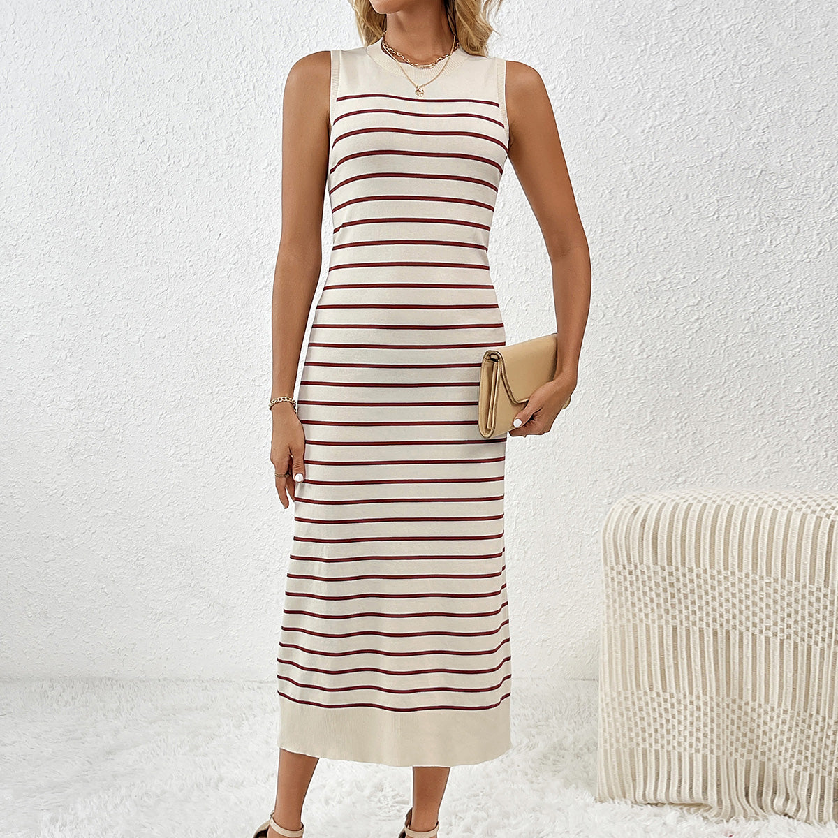 Knit Striped Dress