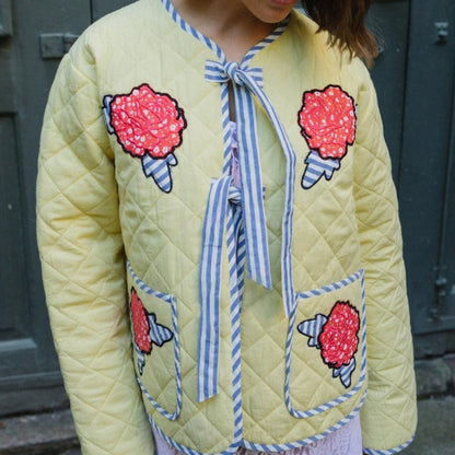 Floral Print Button-Up Coat