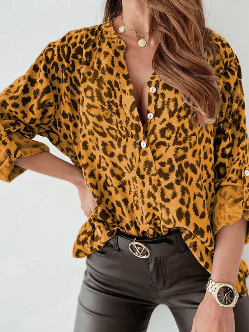 Buttoned Leopard Shirt