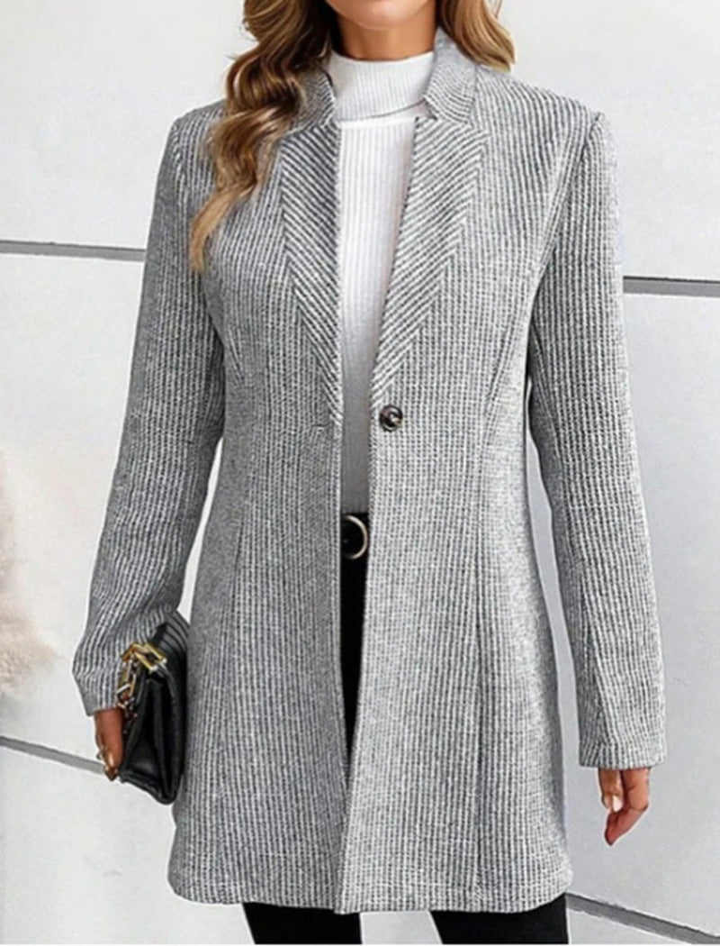 Longline Single-Breasted Blazer