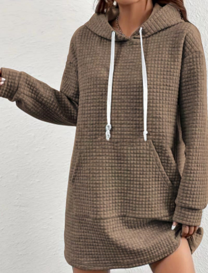 Solid Drawstring Hoodie