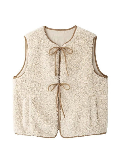 Fleece Sleeveless Crewneck Vest