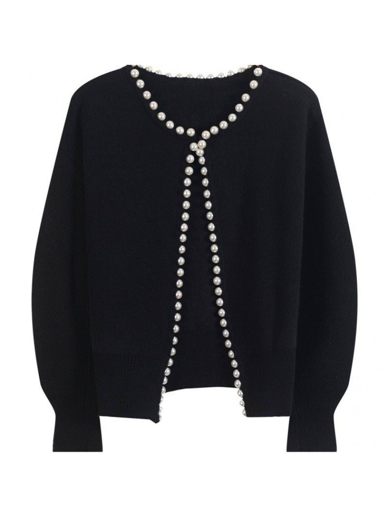 Pearl Open-Front Cardigan