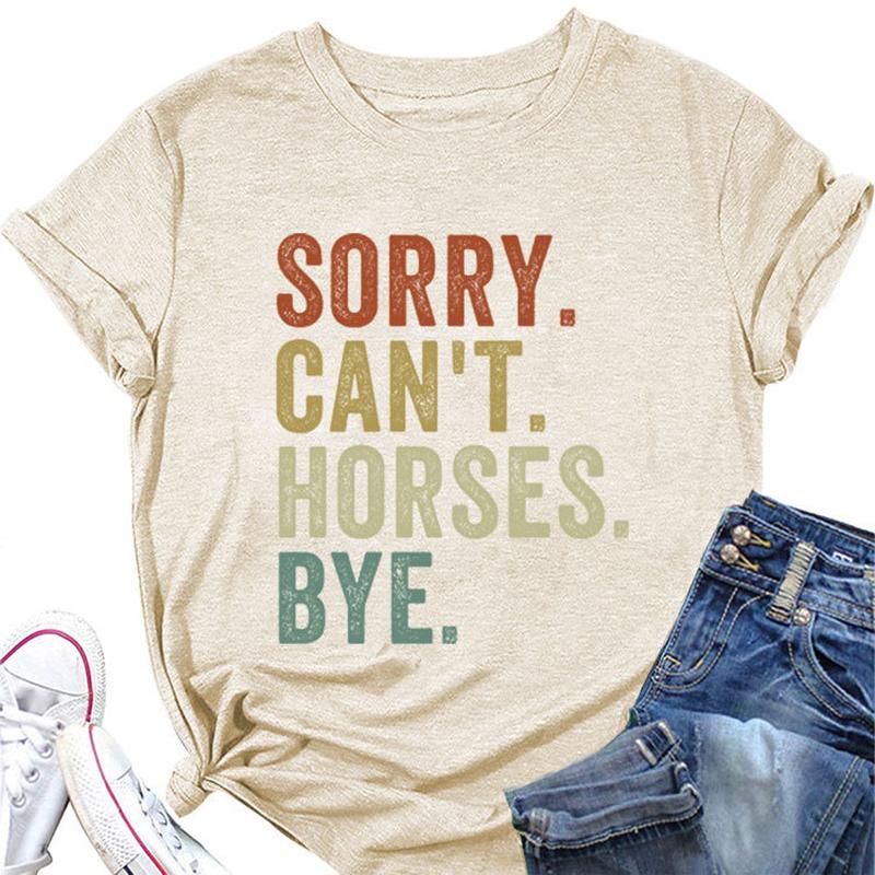 Letter Print Short-Sleeve Tee
