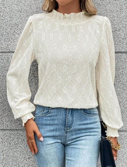 Long Sleeve High Neck Top