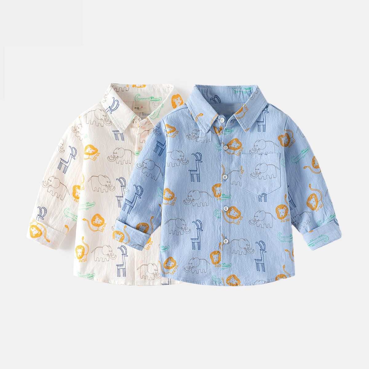 Animal Graphic Button-Up Shirt (Kids)