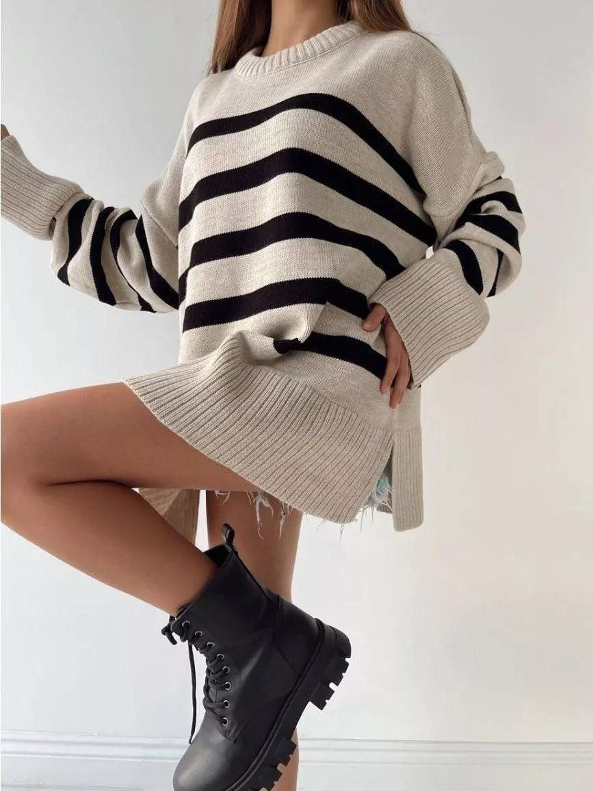 Oversized Striped Sweater