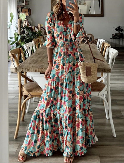 Floral Print Maxi Dress