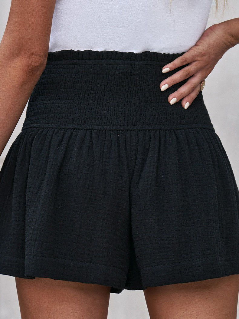 High-Waist Pleated Mini Skirt