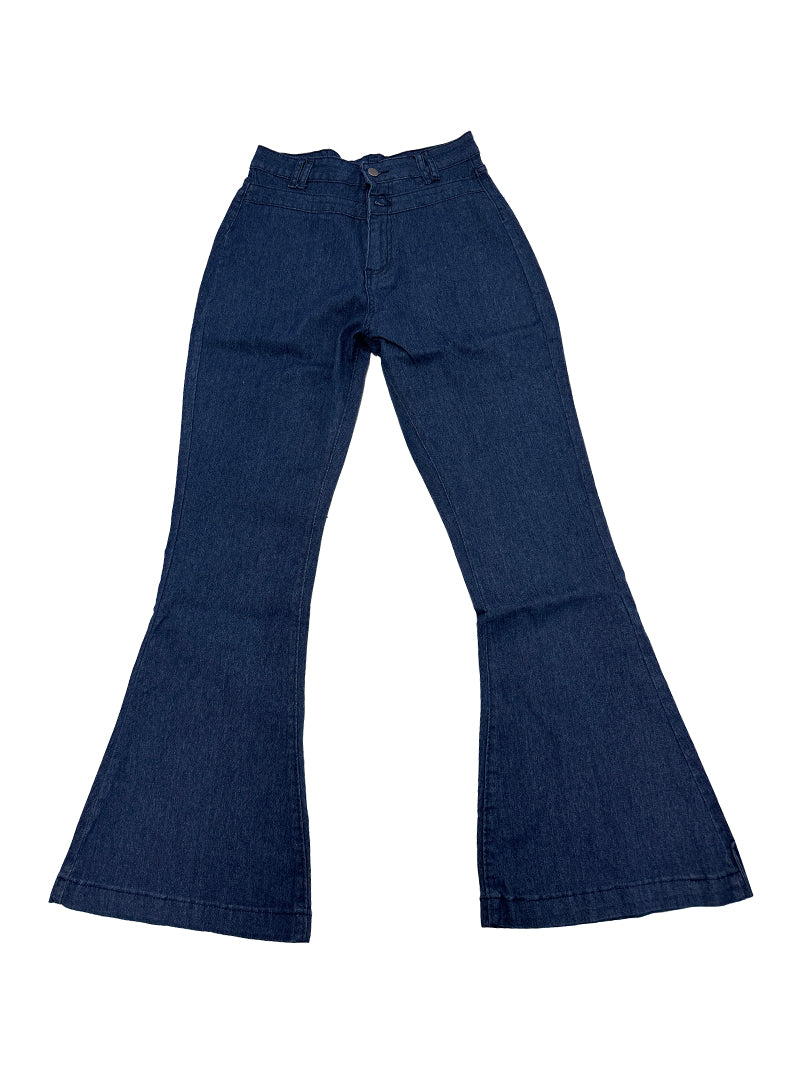 High-Waisted Flared Jeans