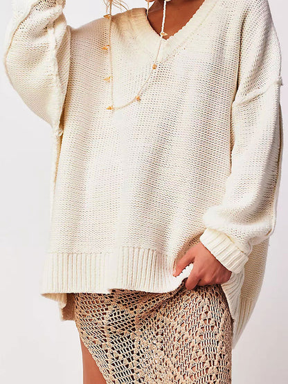 Oversized V-Neck Sweater