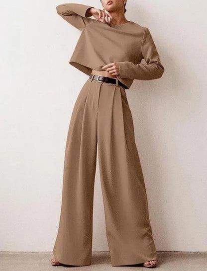 Relaxed Two-Piece Long Sleeve Set