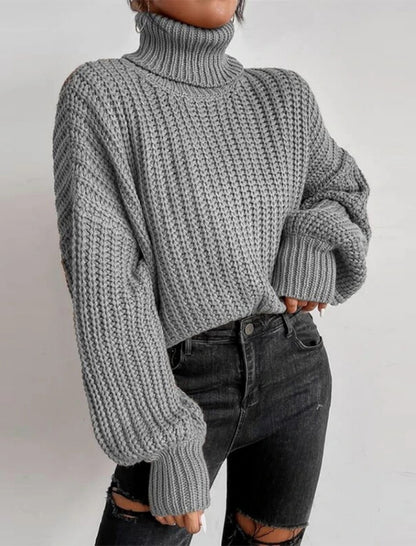 Chunky Knit Turtleneck Sweater