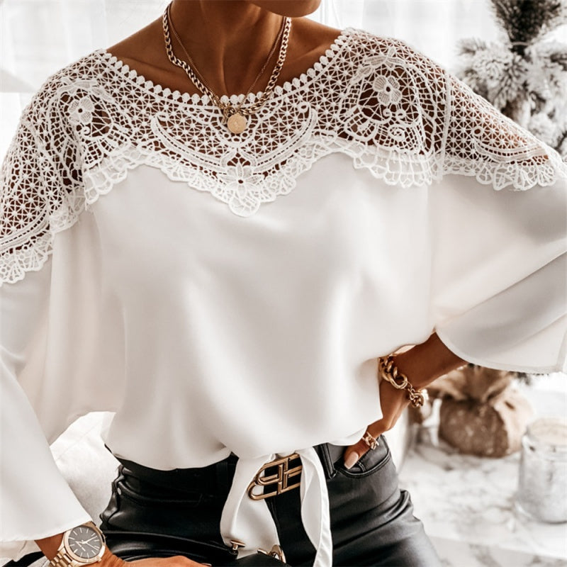 Elegant Crochet Lace Blouse