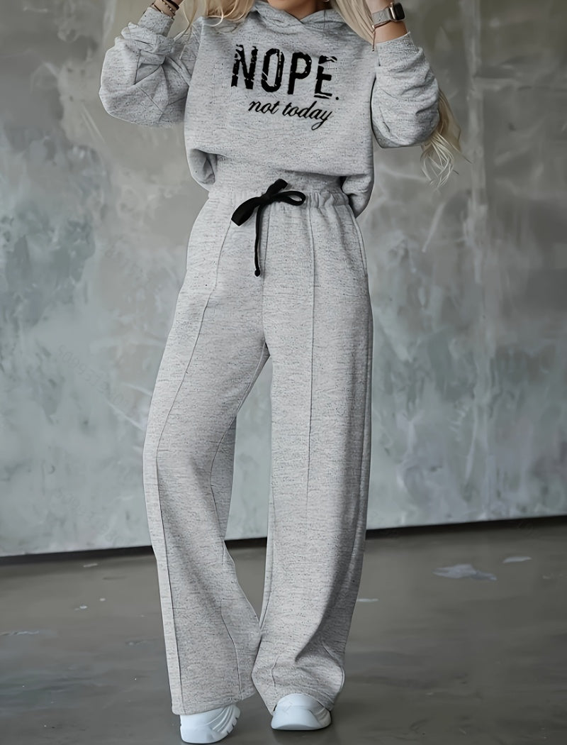 Nope Not Today Hoodie and Pants Set