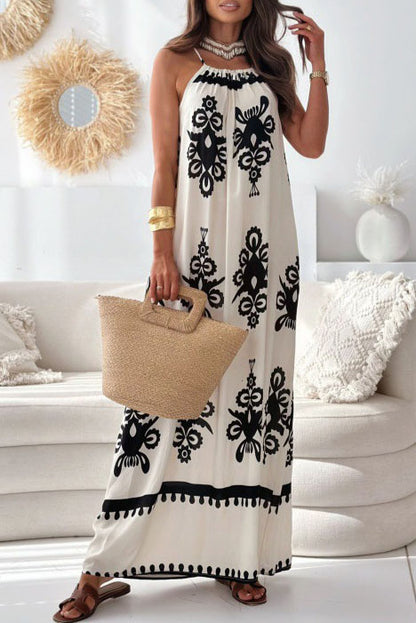 Halter Neck Maxi Cami Dress