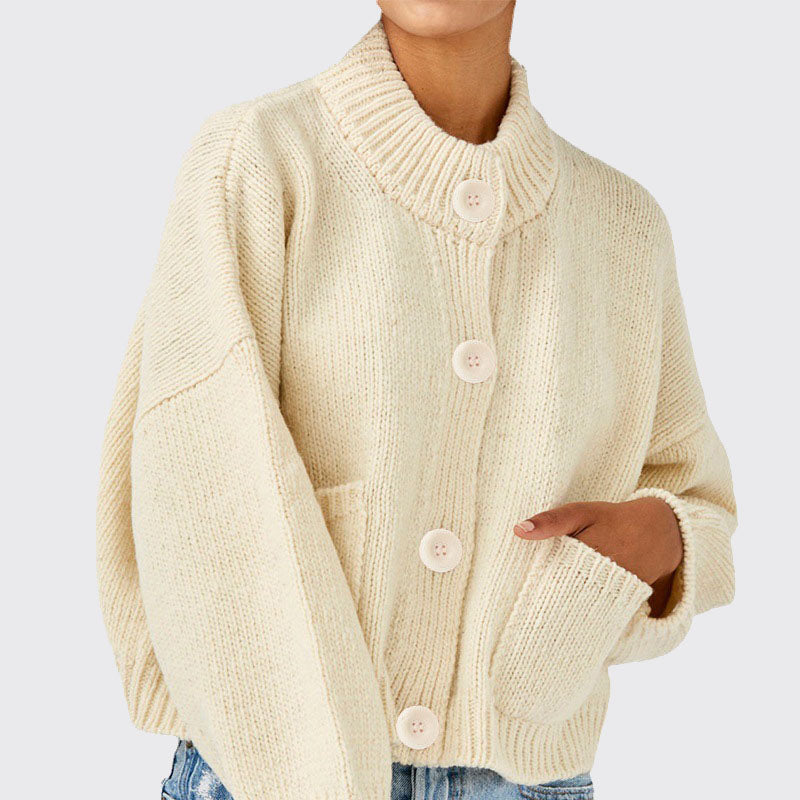 Cozy Button-Up Knit Cardigan