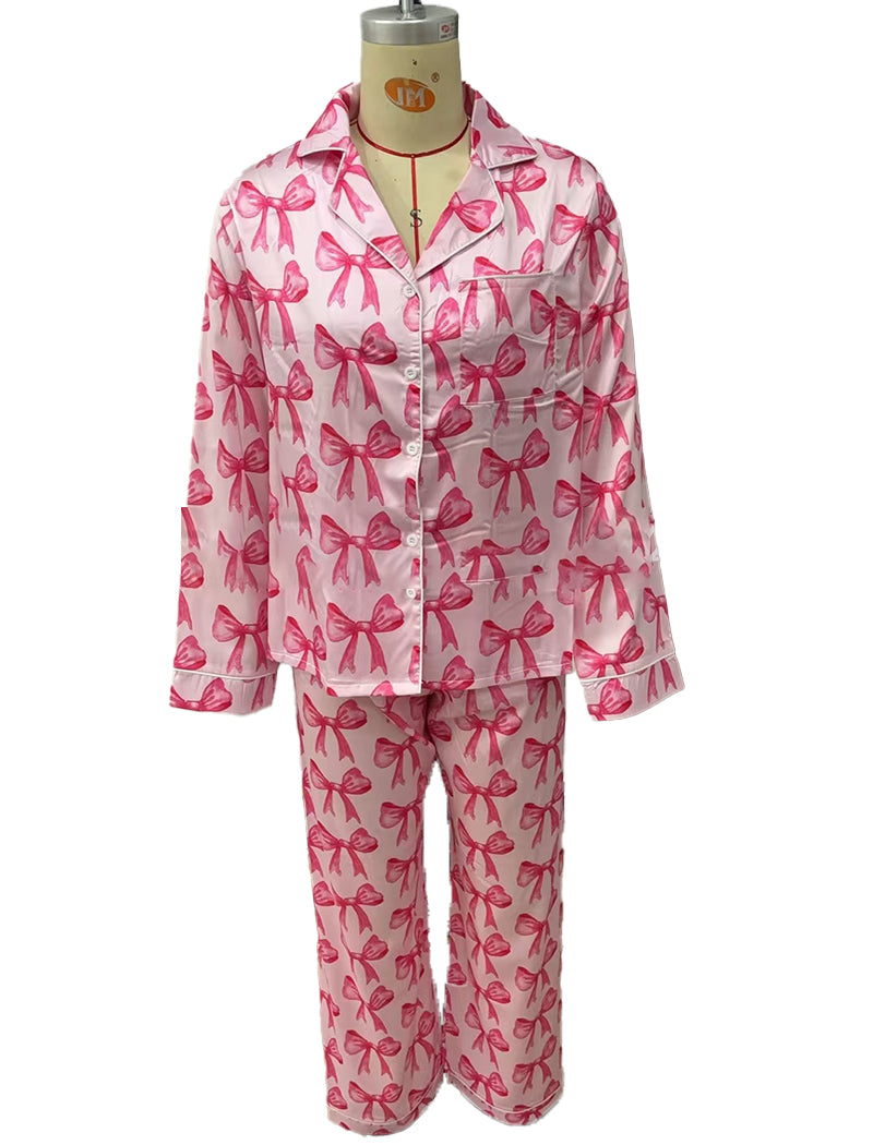 Long Sleeve Collared Ribbed Lounge Set