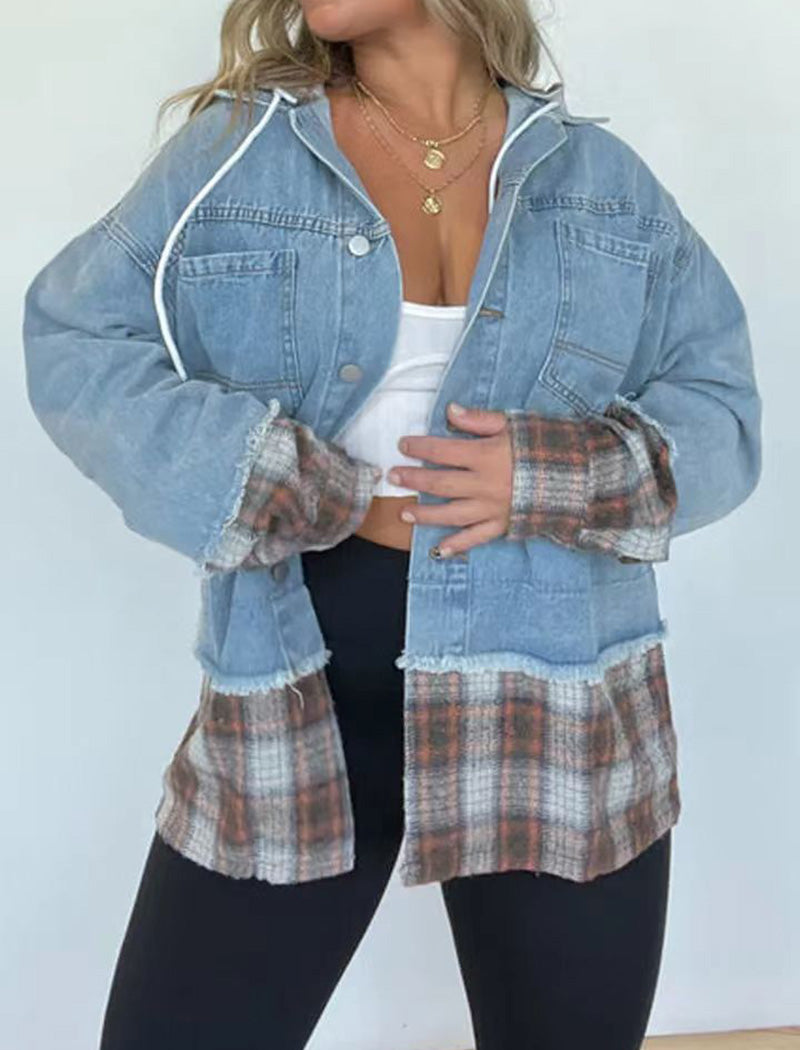 Patchwork Oversized Denim Jacket